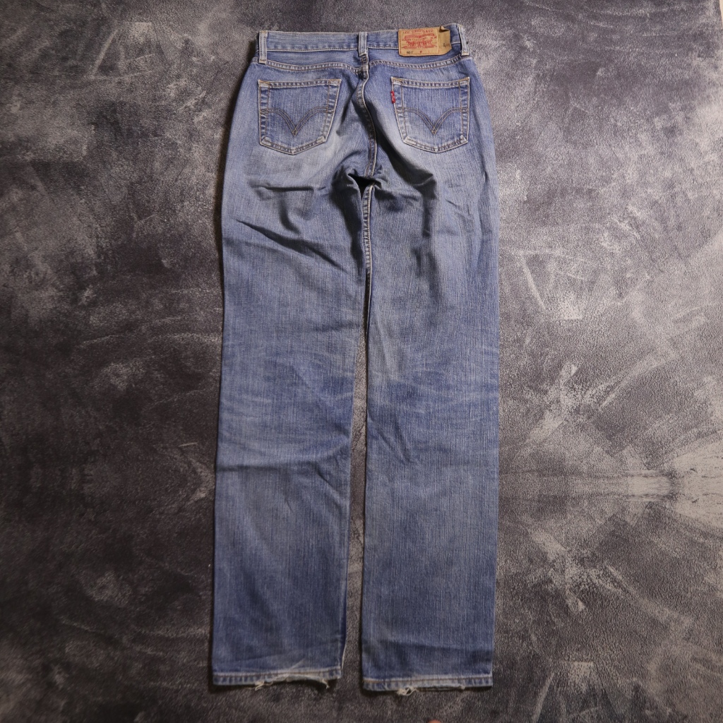 CELANA PANJANG 501 RIPPED WOMEN JEANS DENIM PANTS CJ32