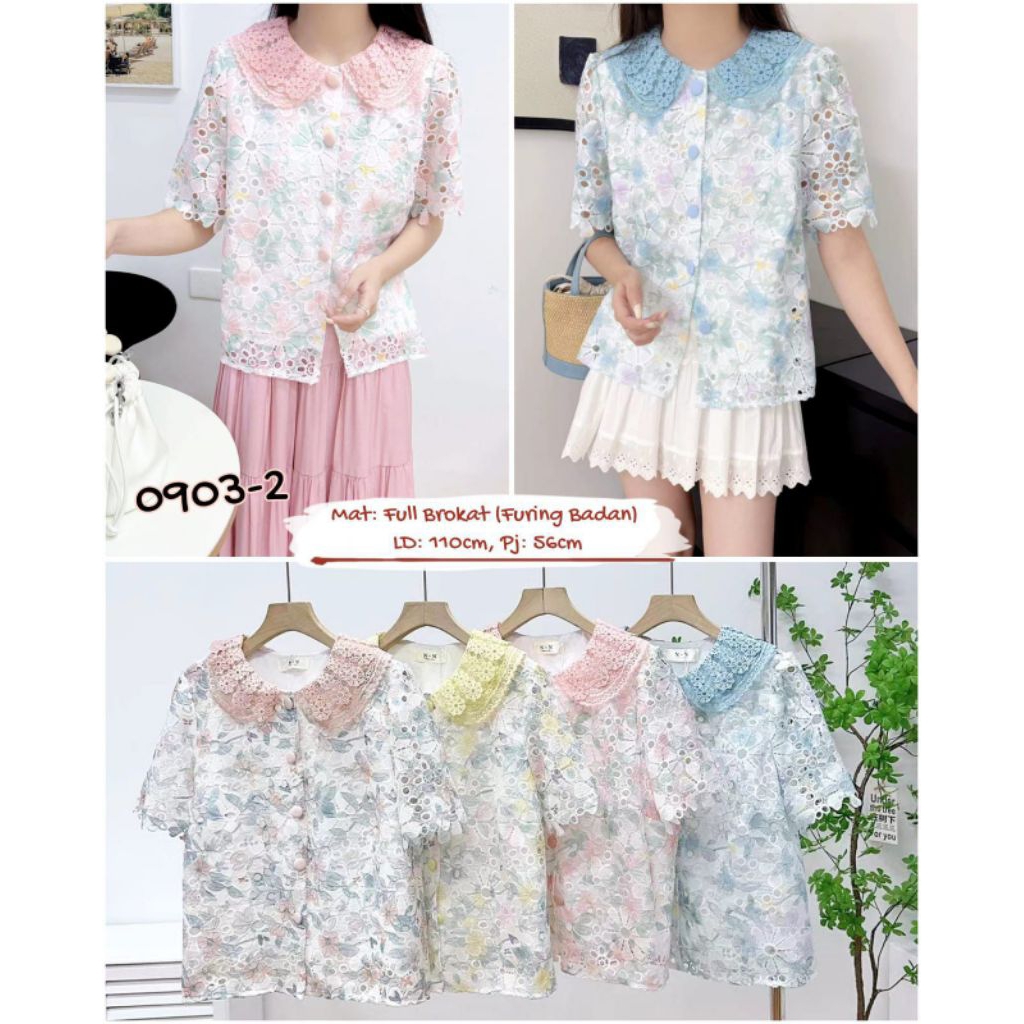 Atasan brokat BKK original, brokat Bangkok