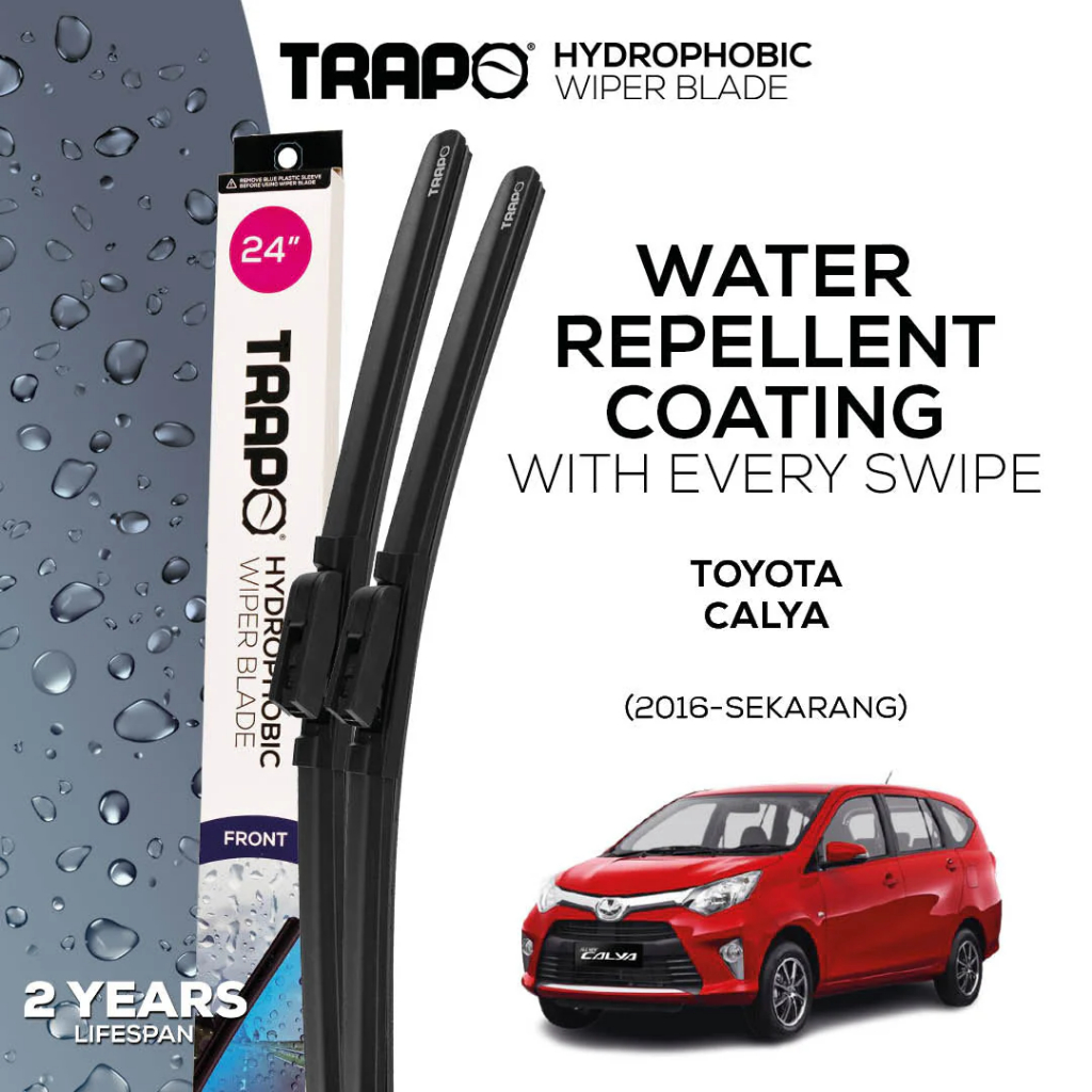Trapo Hydrophobic Wiper Blade Toyota Calya (2016-Sekarang) Wiper Mobil Calya