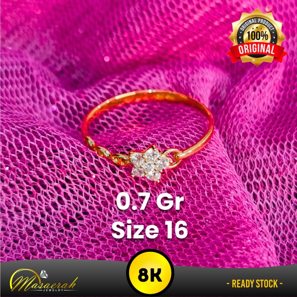 Cincin Emas 8K - Toko Emas Gajah Saerah - 0.7 Gram 2572