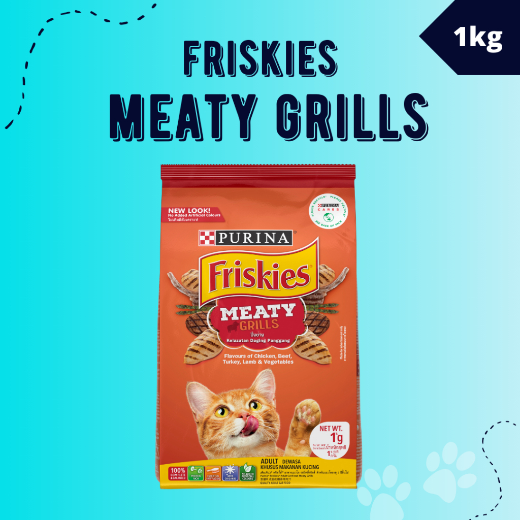 Friskies Adult Meat Grills 1 Kg Friskies Dewasa - Makanan Kucing Friskies