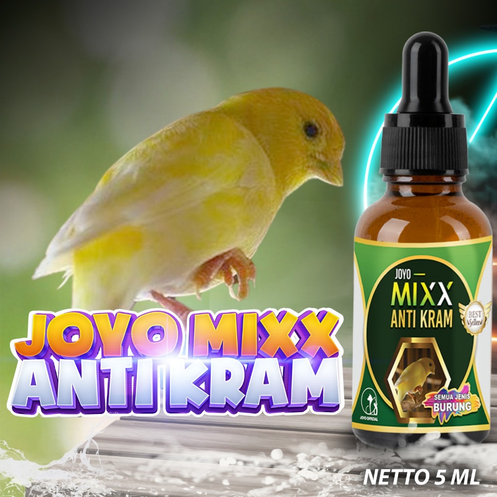 OBAT KAKI KRAM BURUNG | VITAMIN BURUNG KAKI KAKU | MIXX ANTI KRAM 5 ML