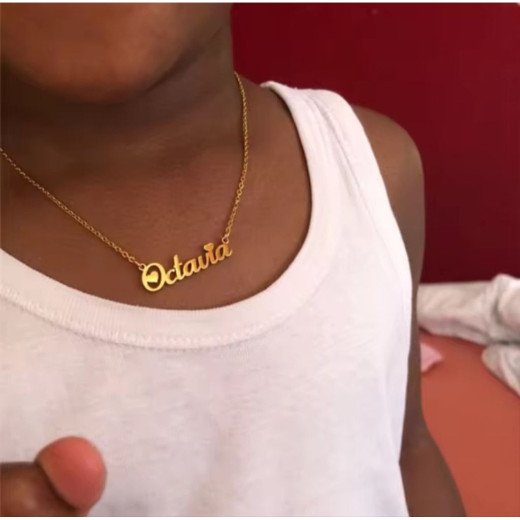 kalung nama titanium kalung nama anak perempuan nama titanium kalung nama anak cantik dan elegan