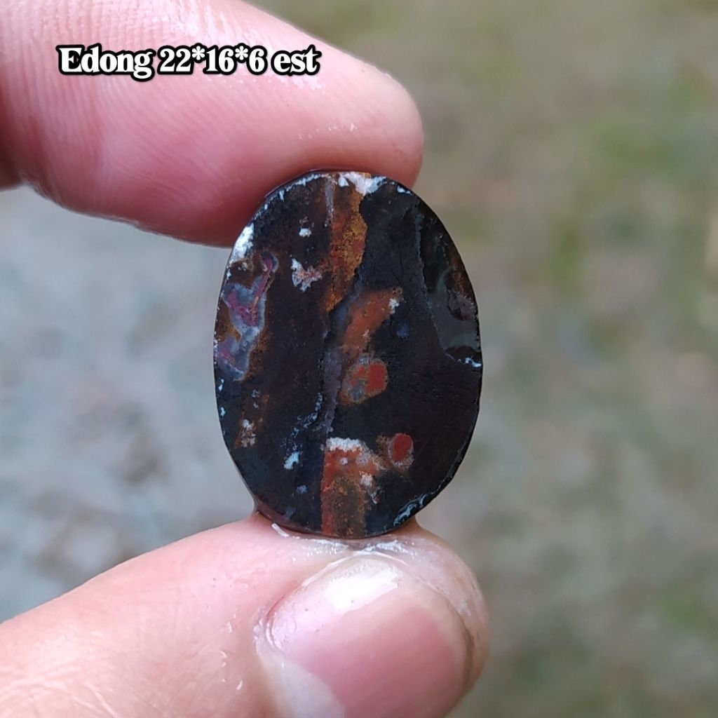 (BISA COD) Bahan Pola Kasar Batu Akik Pancawarna Garut Edong