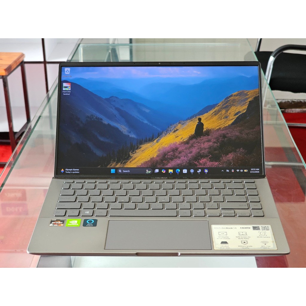 ASUS Zenbook Q407IQ AMD Ryzen 5 4500U Ram 8 GB SSD 256 GB Nvidia MX 350 Slim Ringan Premium Laptop