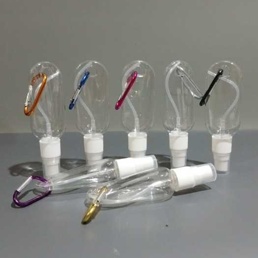 Botol Spray Gantung 30ml Bening Botol Gantung kunci Botol Spray Hand Sanitizer Gantung