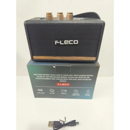 Fleco Speaker Portable F-4086 Pro Bluetooth Wireless 2 Inch 5W USB DC 5V 1.5A