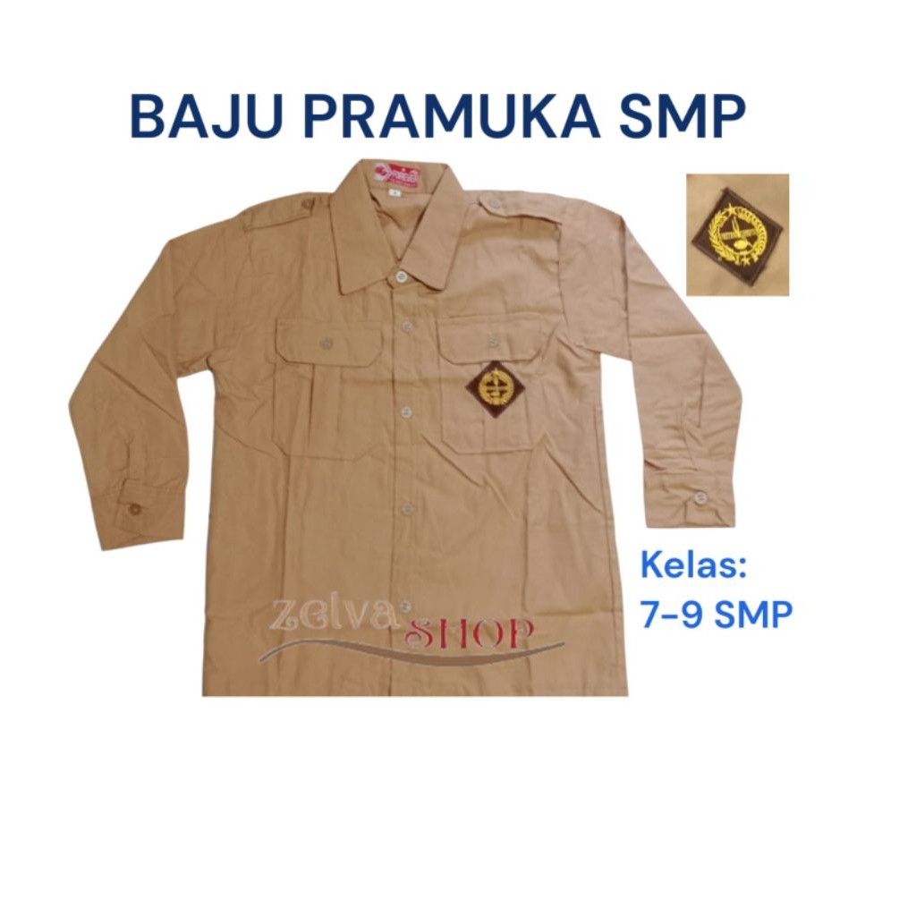 Baju pramuka panjang SMP usia 13-16 tahun baju pramuka penggalang panjang SMP