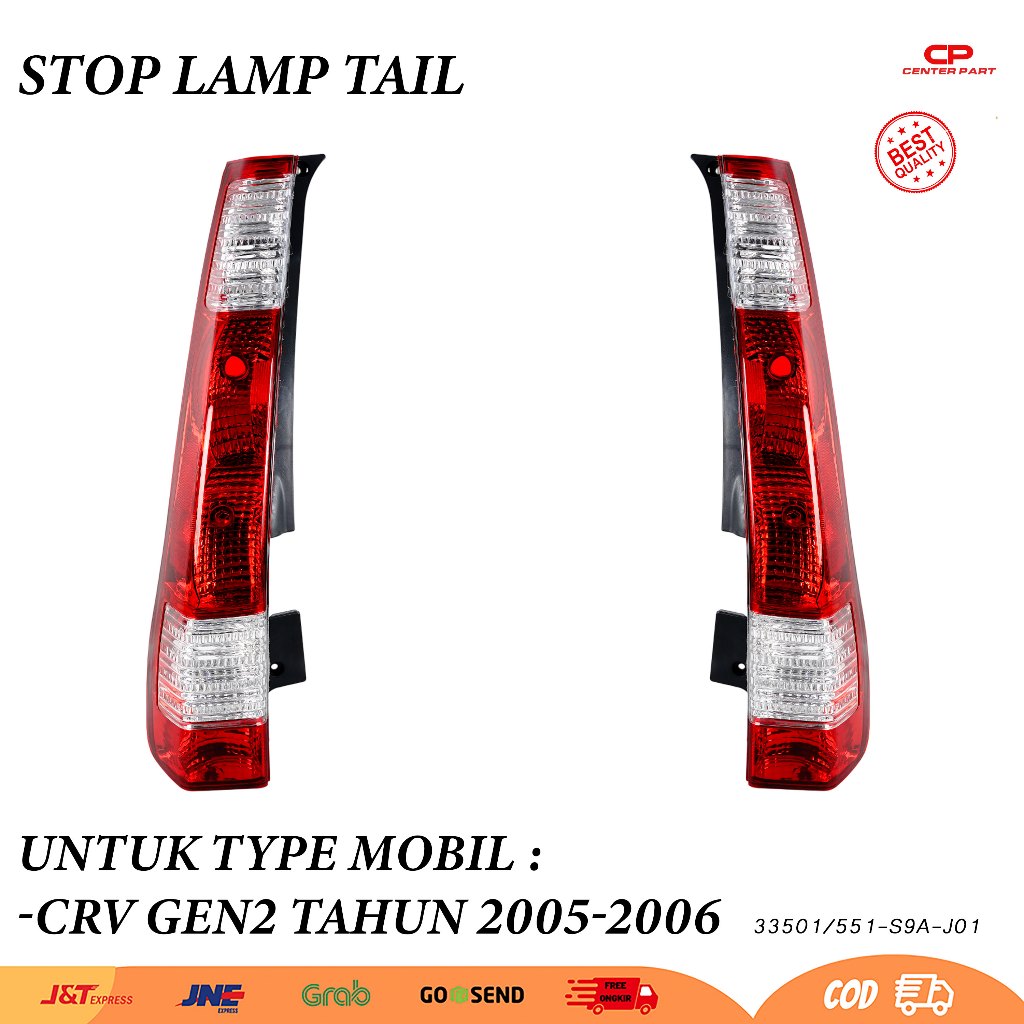 Stop Lamp Lampu Belakang Tail Lamp Crv Gen2 2002 2003 2004 2005 2006