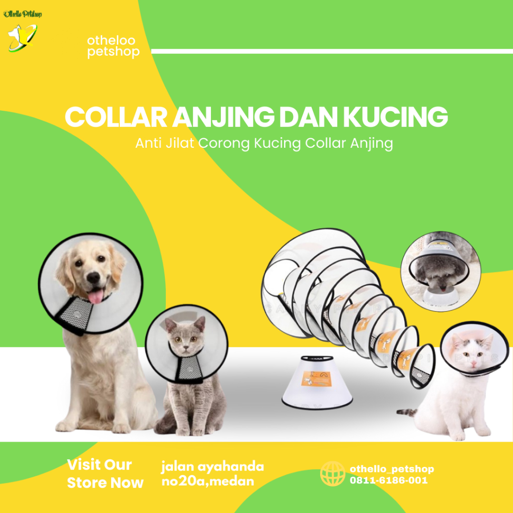 Collar Kucing Leher Kucing Anti Jilat Corong Kucing Collar Anjing