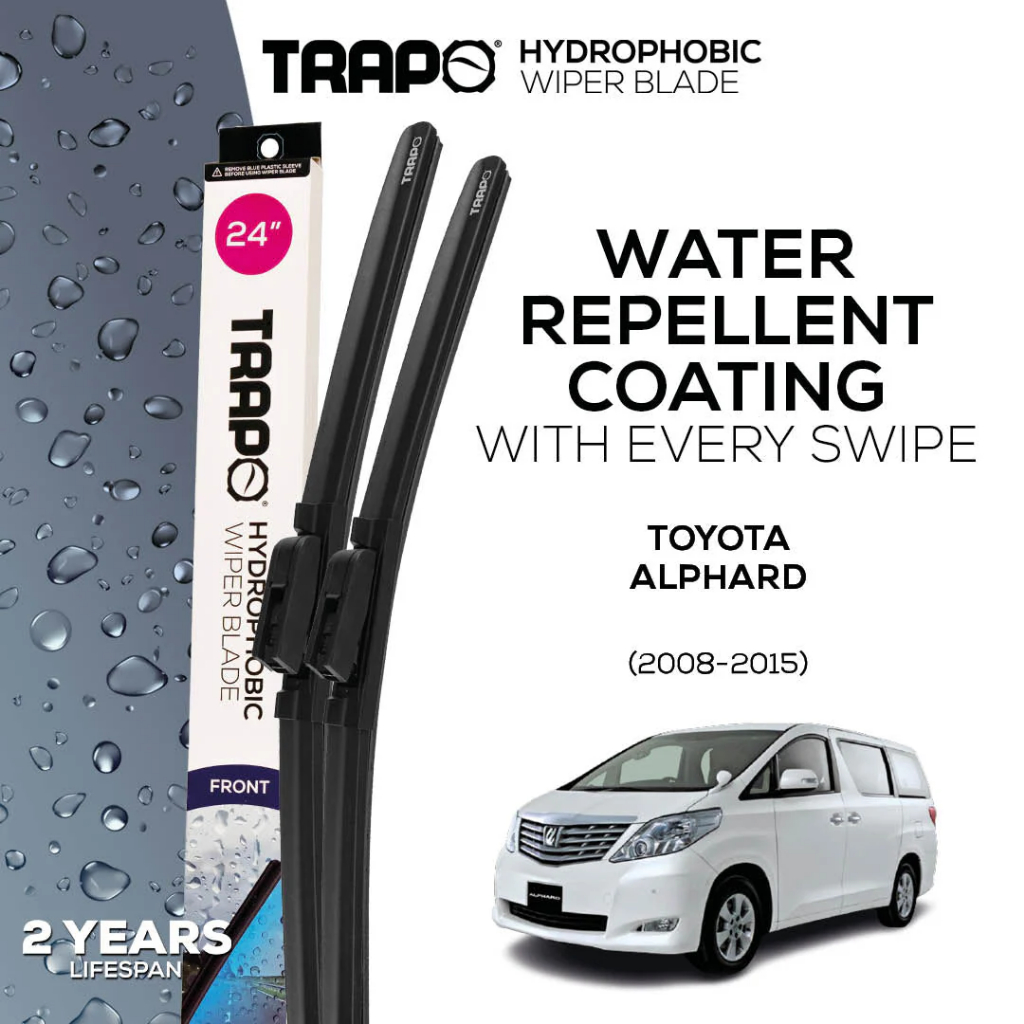 Trapo Hydrophobic Wiper Blade Toyota Alphard (2008-2015) Wiper Mobil Alphard
