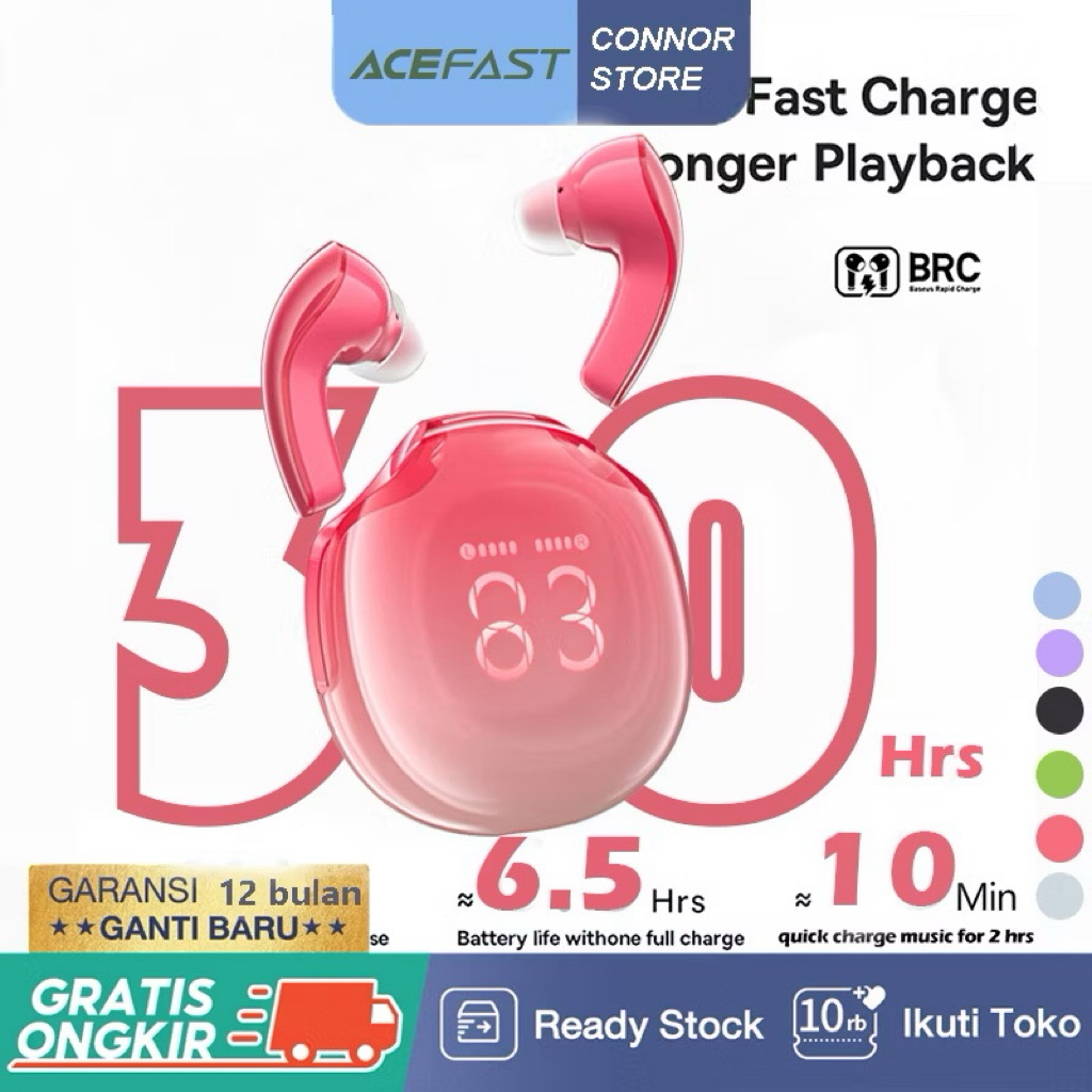 ACEFAST T9 Earphone True Wireless pink Bluetooth Earphone Earbuds TWS ANC Spatial Audio