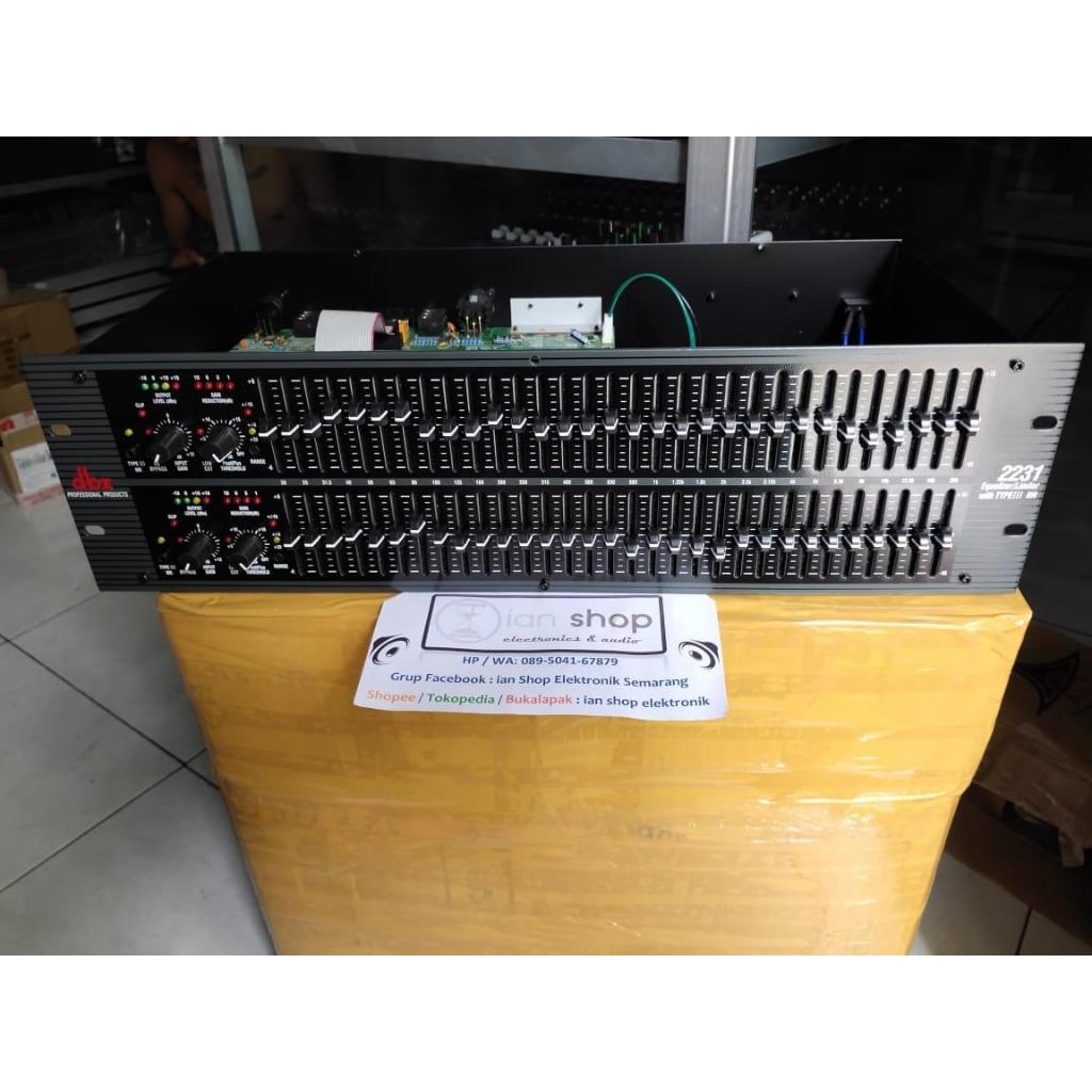 Equalizer DBX2231 MACRO DBX 2231 Grade A  MAKRO 2 x 31 Channel Dual 31 Channel Equalizer DBX Graphic