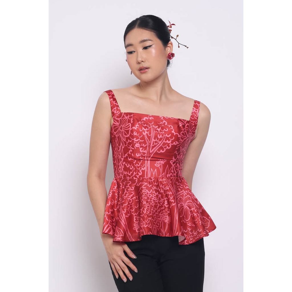 Suedeson Ruby Blossom Tank Top | Atasan Blouse Tanktop Wanita