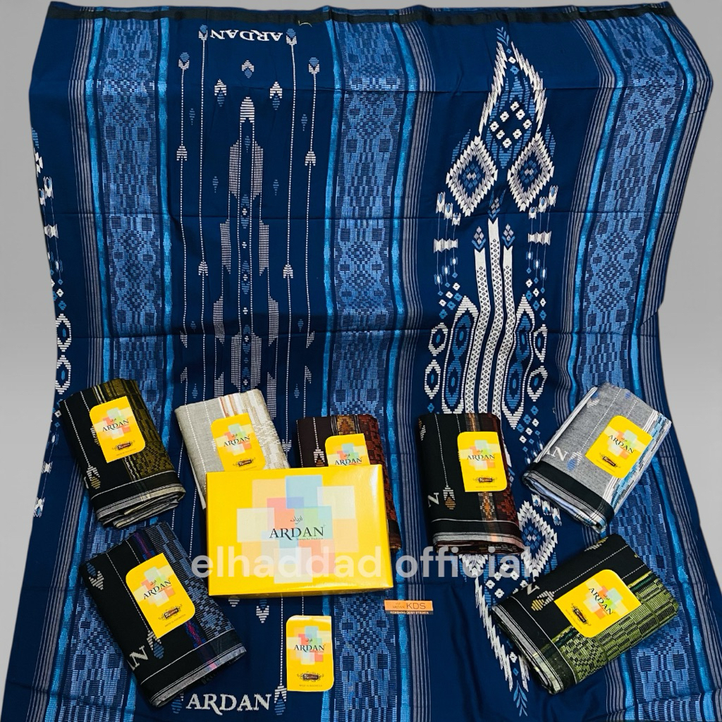 Sarung Ardan Original Songket Timbul Rayon Premium Motif KDS Kembang Dobby Super Mewah