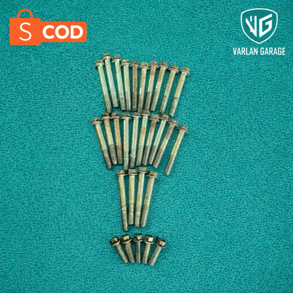 Baut mesin klx150 Original copotan set tinggal pasang