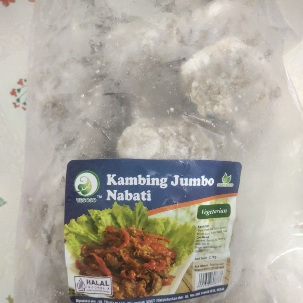 daging kambing jumbo vegetarian kemasan 1kg