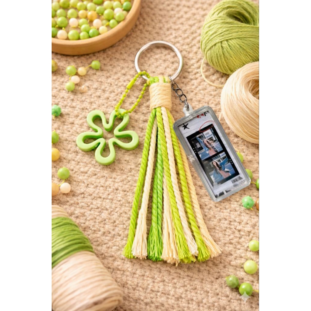 Gantungan kunci foto custom premium Gantungan kunci lucu keychain aesthetic