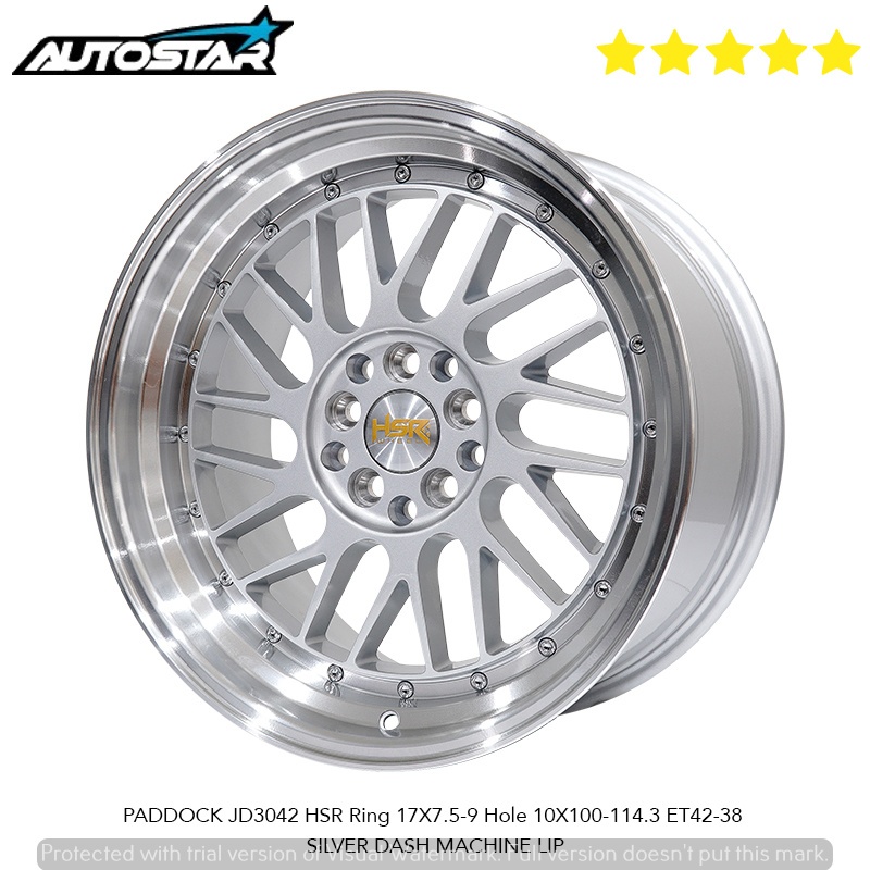 VELG MOBIL COROLLA ALTIS KIJANG KAPSUL INNOVA VELOZ ZENIX DLL VELG HSR PADDOCK JD3042 R17 LEBAR 7,5/