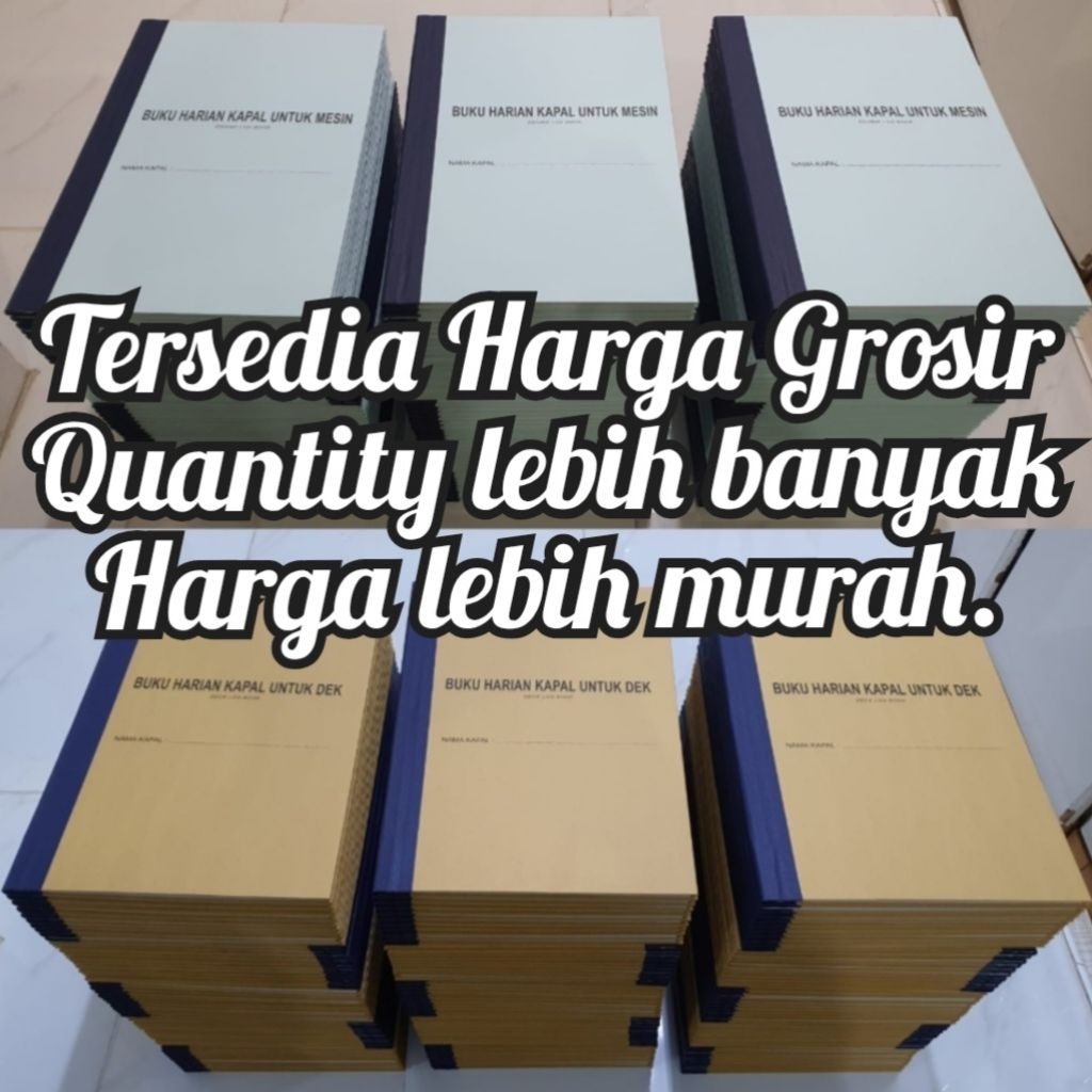 Jurnal Log Book Buku Harian Kapal Engine Mesin Deck