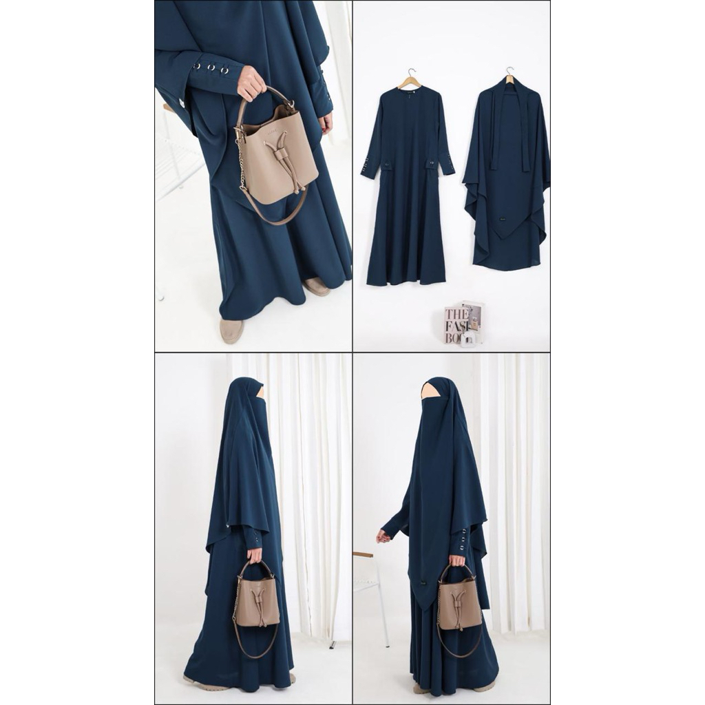 EOWIN SET BY MUMTAZ HIJAB, Gamis Set Syari, Gamis by Mumtaz, Abaya, Gamis Sabrina, Sabrina Anti UV, 