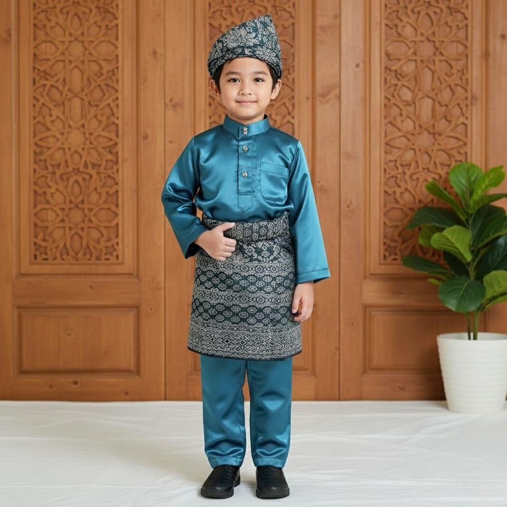 Pakaian adat melayu bayi newborn,set melayu bayi newborn,pakaian adat songket melayu baju minang bis