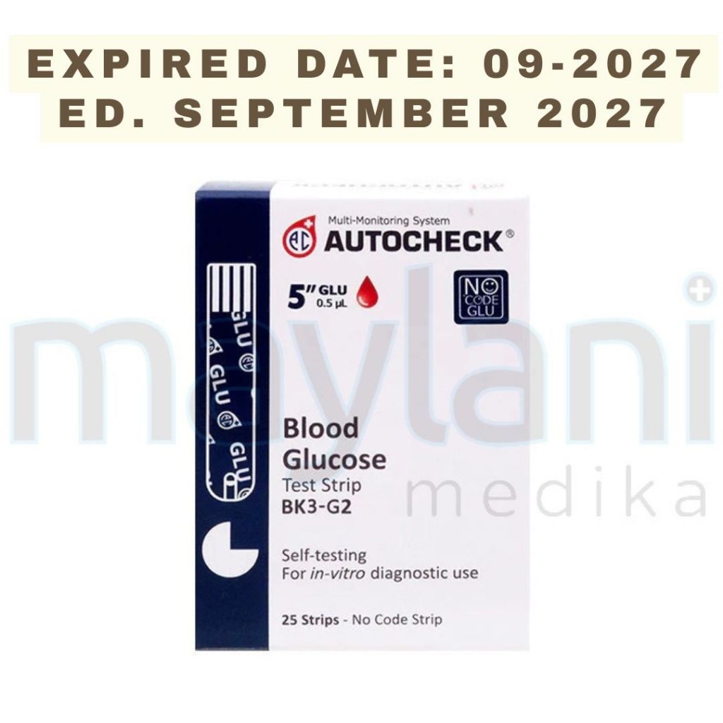Strip Autocheck Gula Darah Test Strip Autocheck Glucose Refill Stik Auto Check