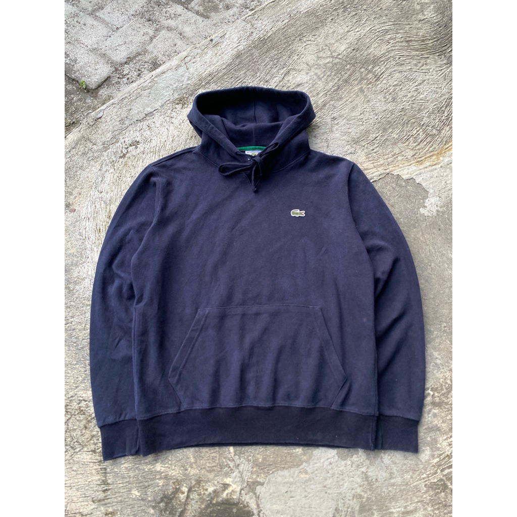 Lacoste Small Logo Navy Hoodie