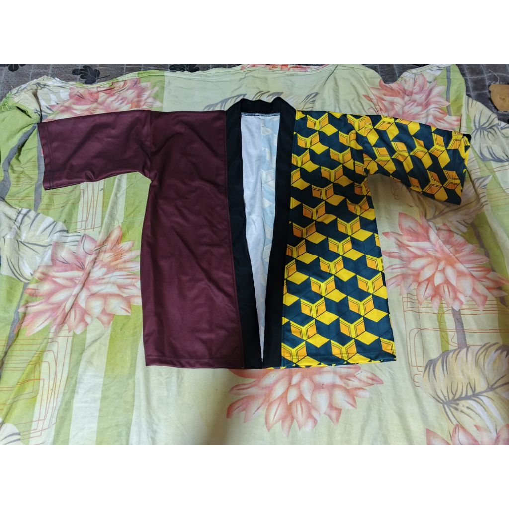 Baju Kimetsu | Haori Kimetsu no yaiba Giyu. Kemeja atasan baju Kimetsu no Yaiba Giyu Tomioka
