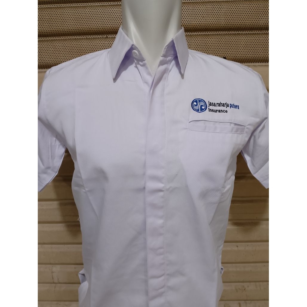 Kemeja Jasa Raharja Terbaru Seragam Jasa Raharja Putih pendek