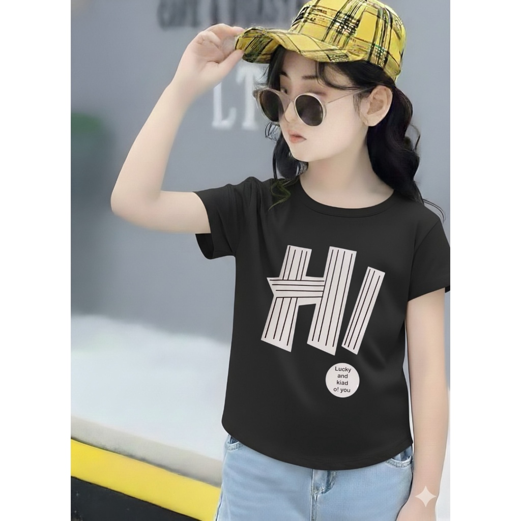 KAOS BOCAH kaos oval oversize anak perempuan spandek oval hi