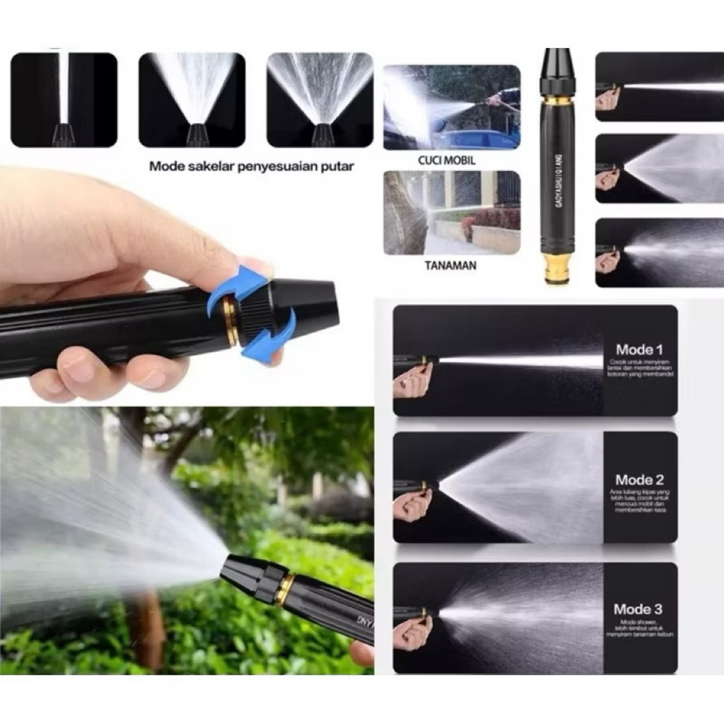 KEPALA SEMPROTAN AIR CUCI MOTOR MOBIL KUNINGAN / SPRAY STEAM SEMPROTAN TAMAN / HOSE NOZZLE SPRAY KEP