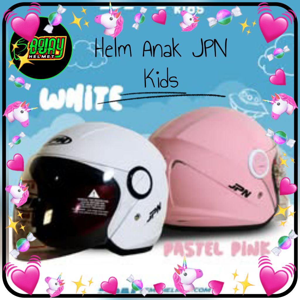 Helm anak JPN kids polos original