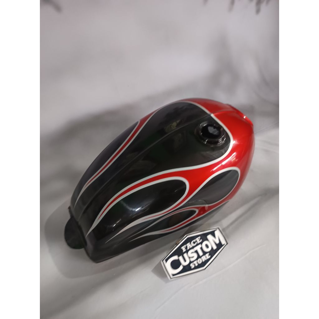 Tangki British Triumph Motor Custom Classic Retro