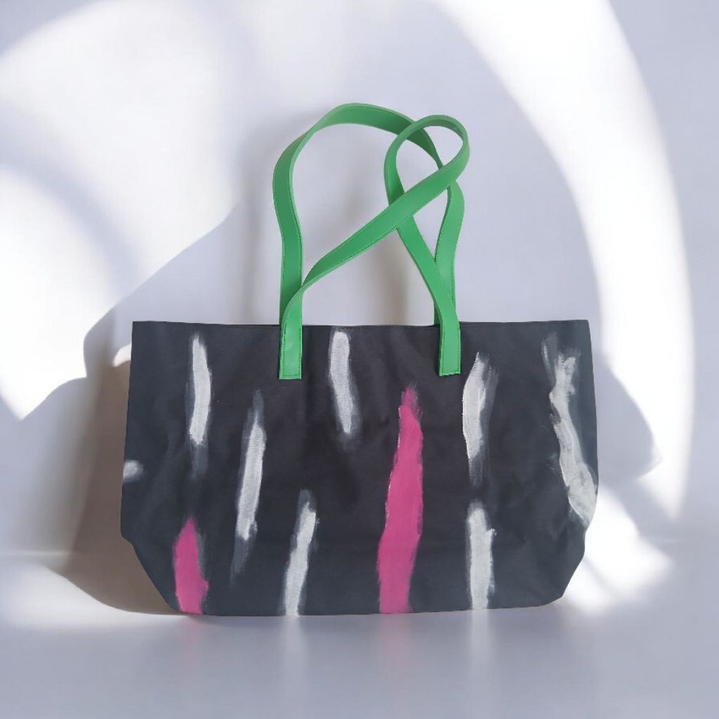 Tas kanvas wanita sisa export