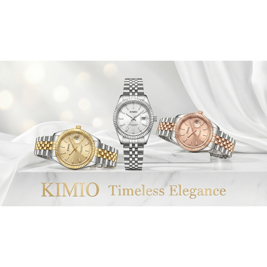 Jam Tangan Rantai Wanita Kimio 1963 NEW Quartz