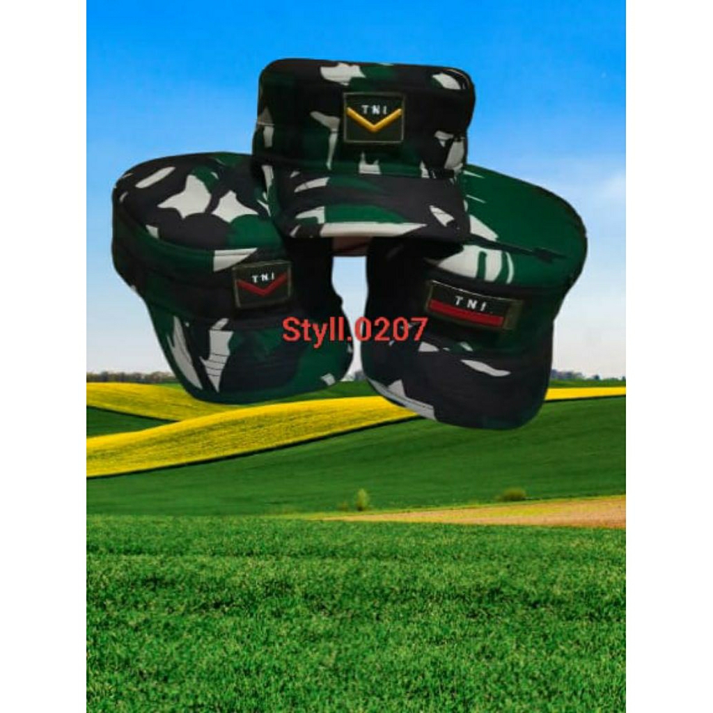 topi pet komando velbet TNI ad.pk pangkat bisa di lepas