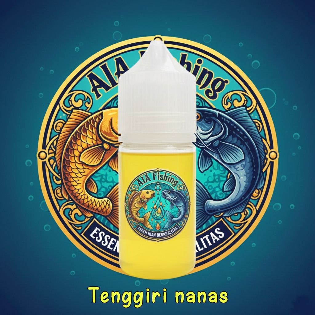 ESSEN TENGGIRI NANAS Oplosan Amisan Wangi - Essen Ikan Mas Patin Bawal Galatama & Harian Paling Ampu