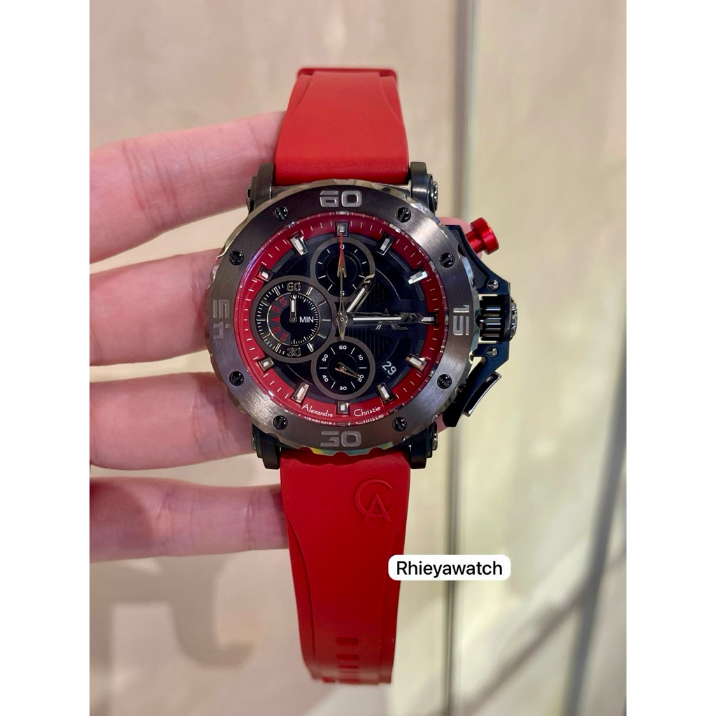 Jam tangan Alexandre Christie AC9205 Red
