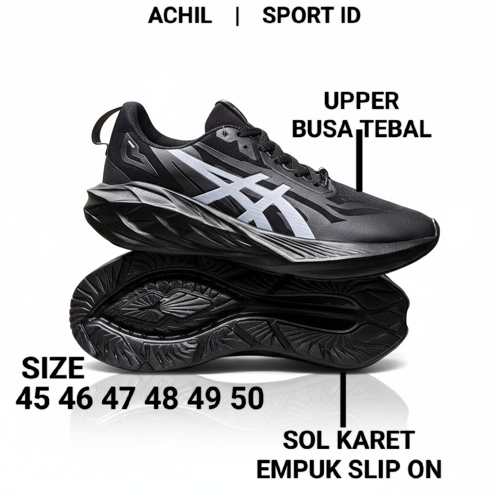Sepatu Jumbo Pria Olahraga Lari Sepatu Jumbo Besar Ukuran 45-50 Sepatu Lari Pria Jumbo Ukuran 45 46 
