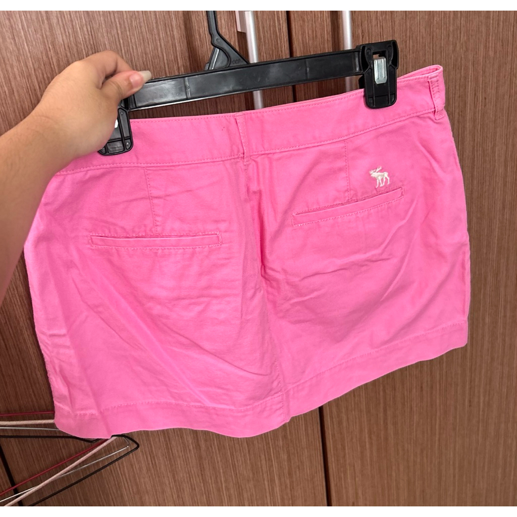 abercrombie fitch micro skirt pink rok mini katun