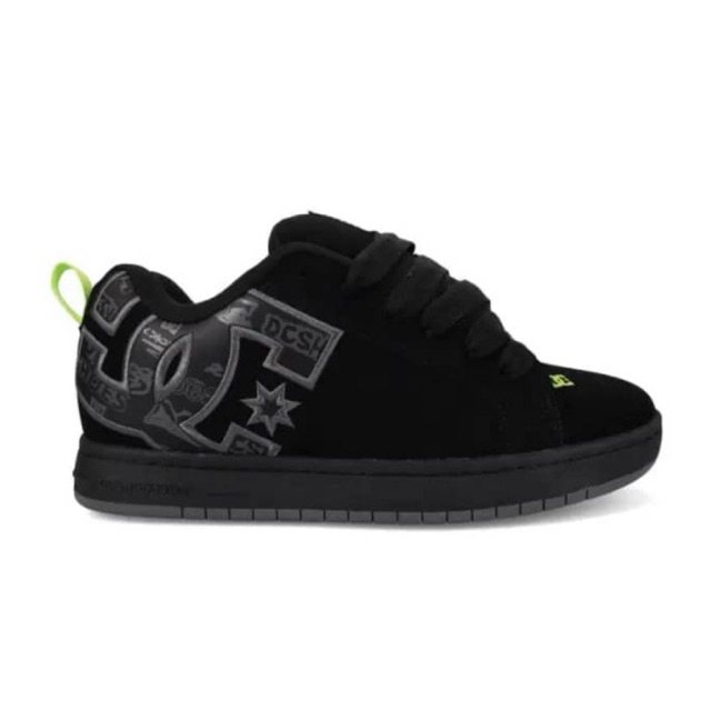 DC Shoes Court Graffik - Black Grey Lime 100% Original