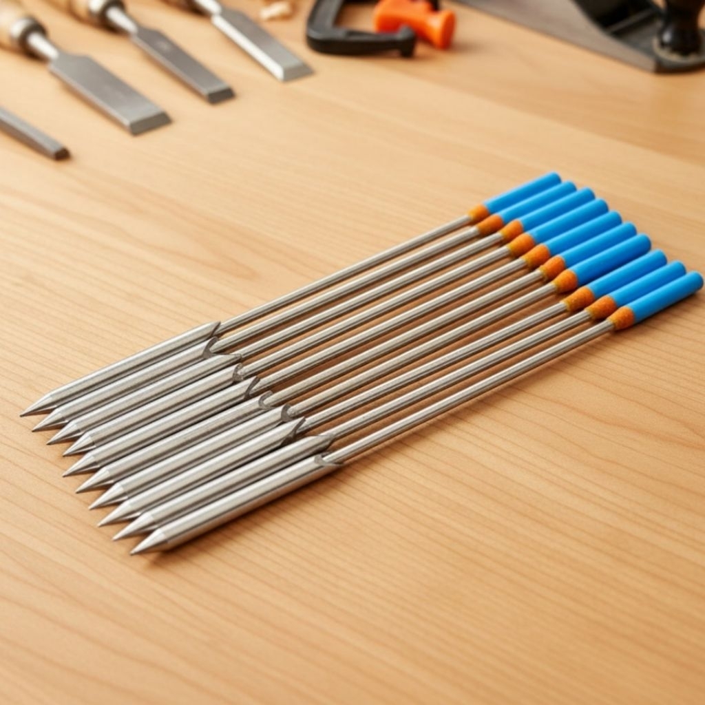 (Isi 10 Biji)  Mata Panah Ikan 4mm Paser Ikan 8cm-14cm Logam Ruhit