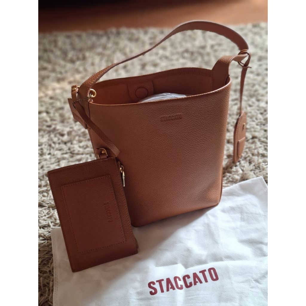 staccato  SX8023700 shoulder bag Original  kulit sapi asli