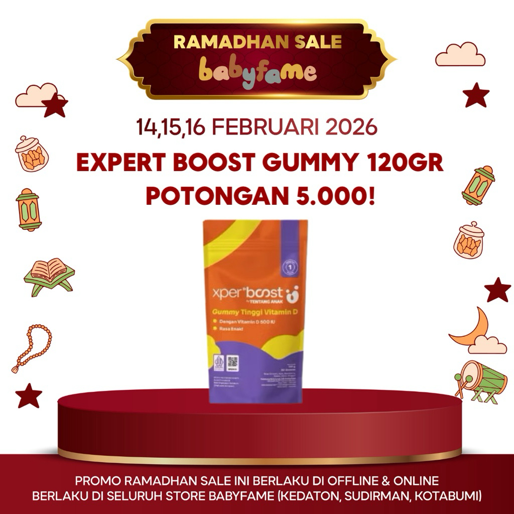 XPERT BOOST GUMMY | GUMMY MULTIVITAMIN D3 600 IU by TENTANG ANAK | 30 & 7 SOFT GUMMY