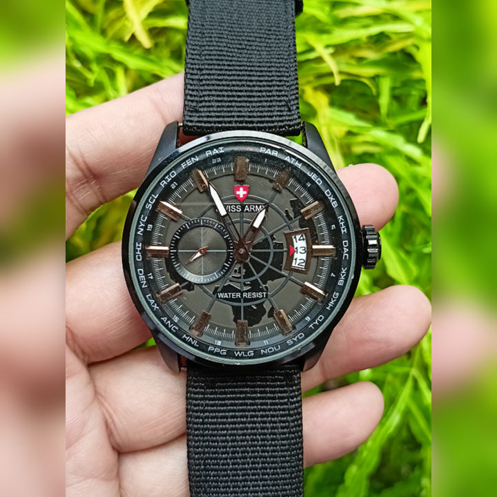 SWISS ARMY SA5193M Black Original Second | Jam Tangan Pria Military Watch