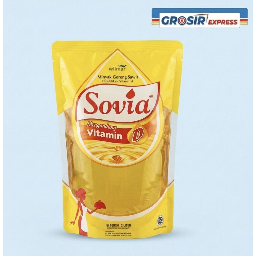 Minyak Goreng Sovia 2 Liter Pouch Refill - [Ecer & Grosir] Kebutuhan Sembako Dapur & Usaha