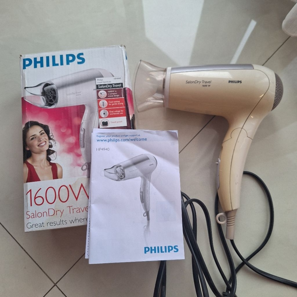 [PRELOVED] Hair Dryer Salon Travel Philips