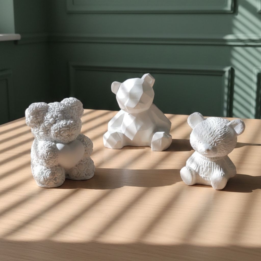 E0073 | Dekorasi Meja Teddy Bear Handmade