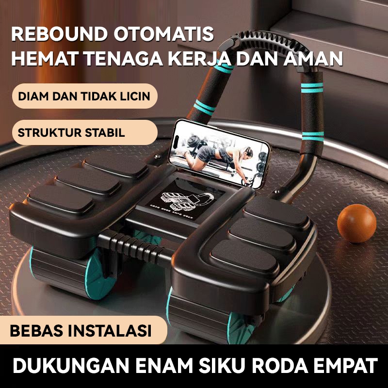 Samdream Ab Wheel 3In1 Ab Roller Wheels/Abdominal Roller 4 Wheel/Abdominal Core Roller/Ab Wheel Ab